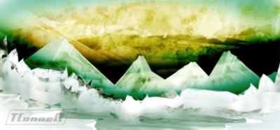 illustration - green mountain